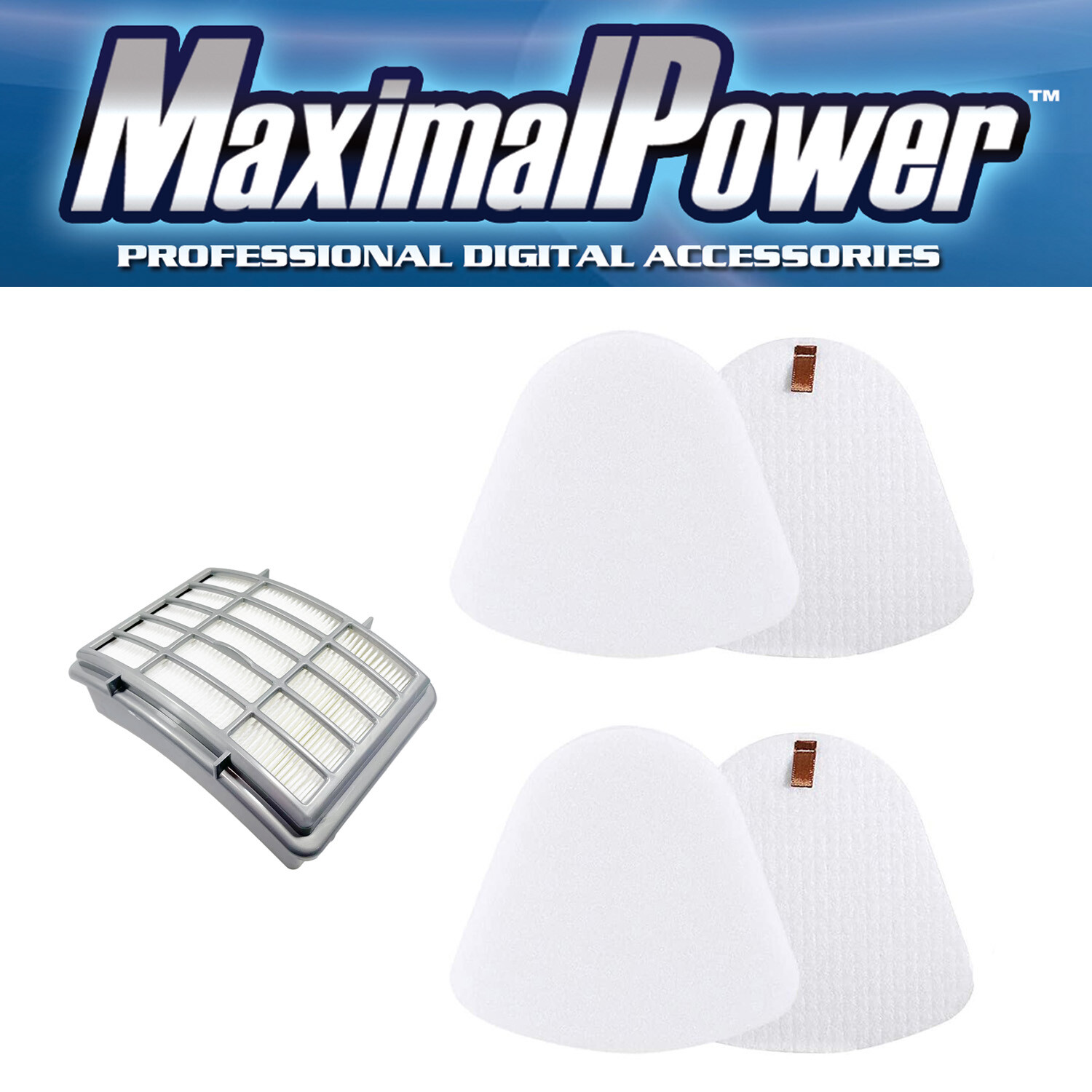 MaximalPower Vacuum HEPA, Foam & Felt Filter Set for Shark Navigator NV350 NV351