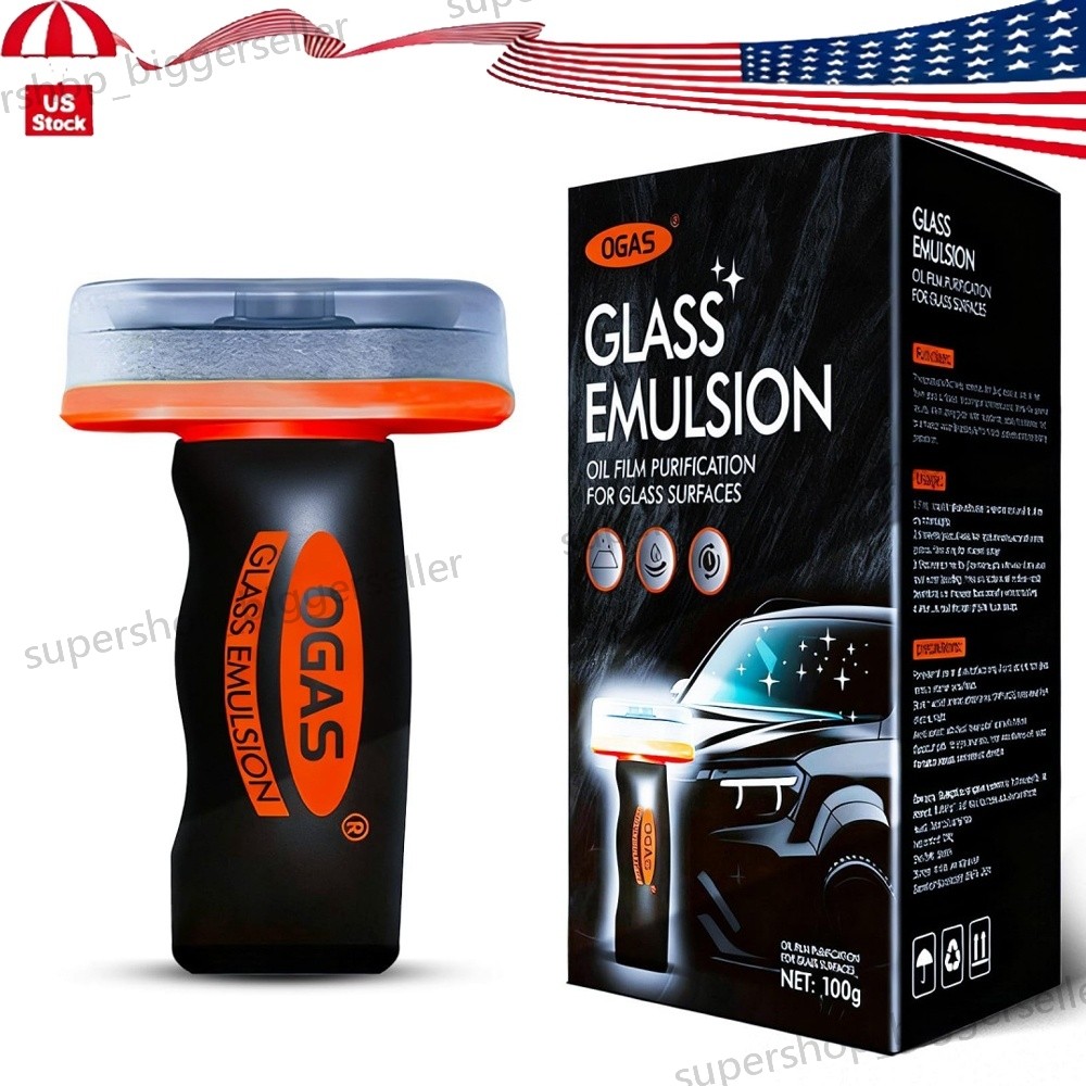 New Q4 Glass Guard,Glass Emulsion Cleaner, Glass Handle Oil Film Remover Lotion~