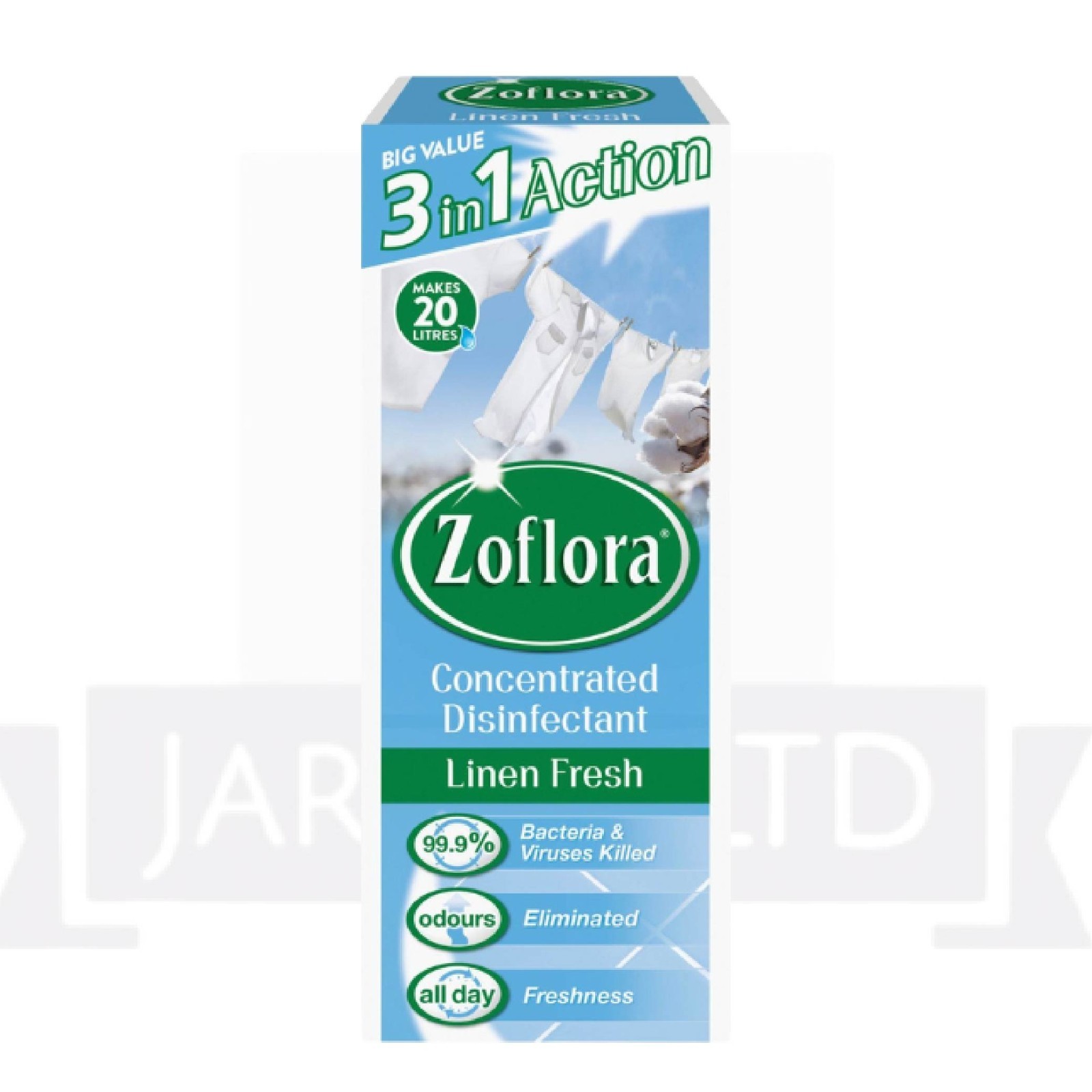 ZOF-LOR@ – 3 in 1 Action Concentrated Disinfectant Linen Fresh 500ml