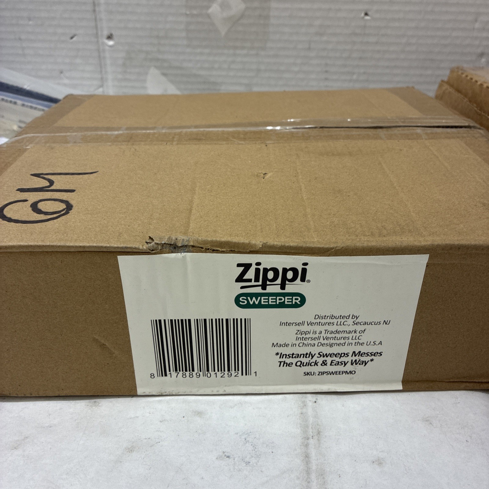 New Zippi Sweeper Standard Open Box Rechargeable 360 Cleaning Floor Sweep