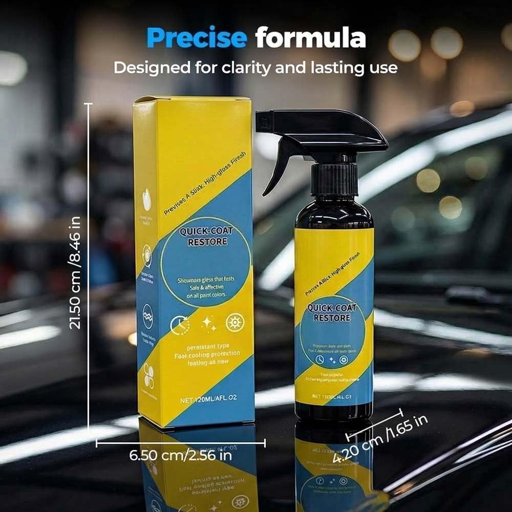 Nano Ceramic Coating Spray Car Paint Protection Quick Coat 9-in-1 Auto Shine