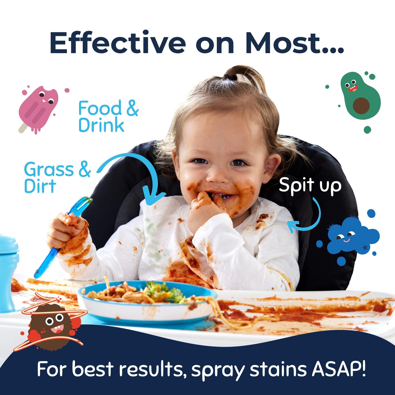 Miss Mouth’s Messy Eater Stain Treater Spray Laundry Stain Remover 4 Oz Newborn