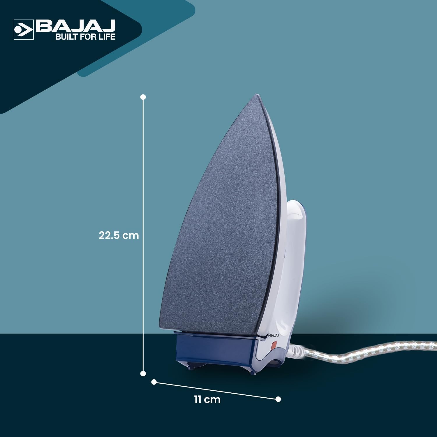 Bajaj Stainless Steel Majesty DX-11 1000 Watts Dry Iron Automatic Shut Off 220V