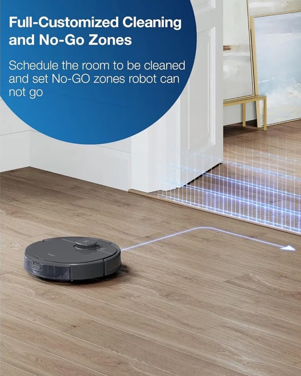 Ecovacs DEEBOT OZMO T8+ Robotic Vacuum Cleaner 2-1 Mop &Vacuum Robot. NO CHARGER