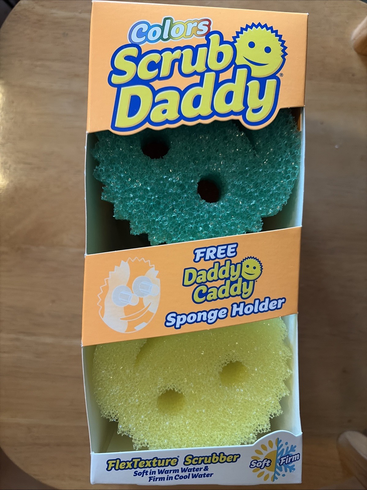 Scrub Daddy Assorted Colors – 7 Piece (6 Sponges, 1 Daddy Caddy)