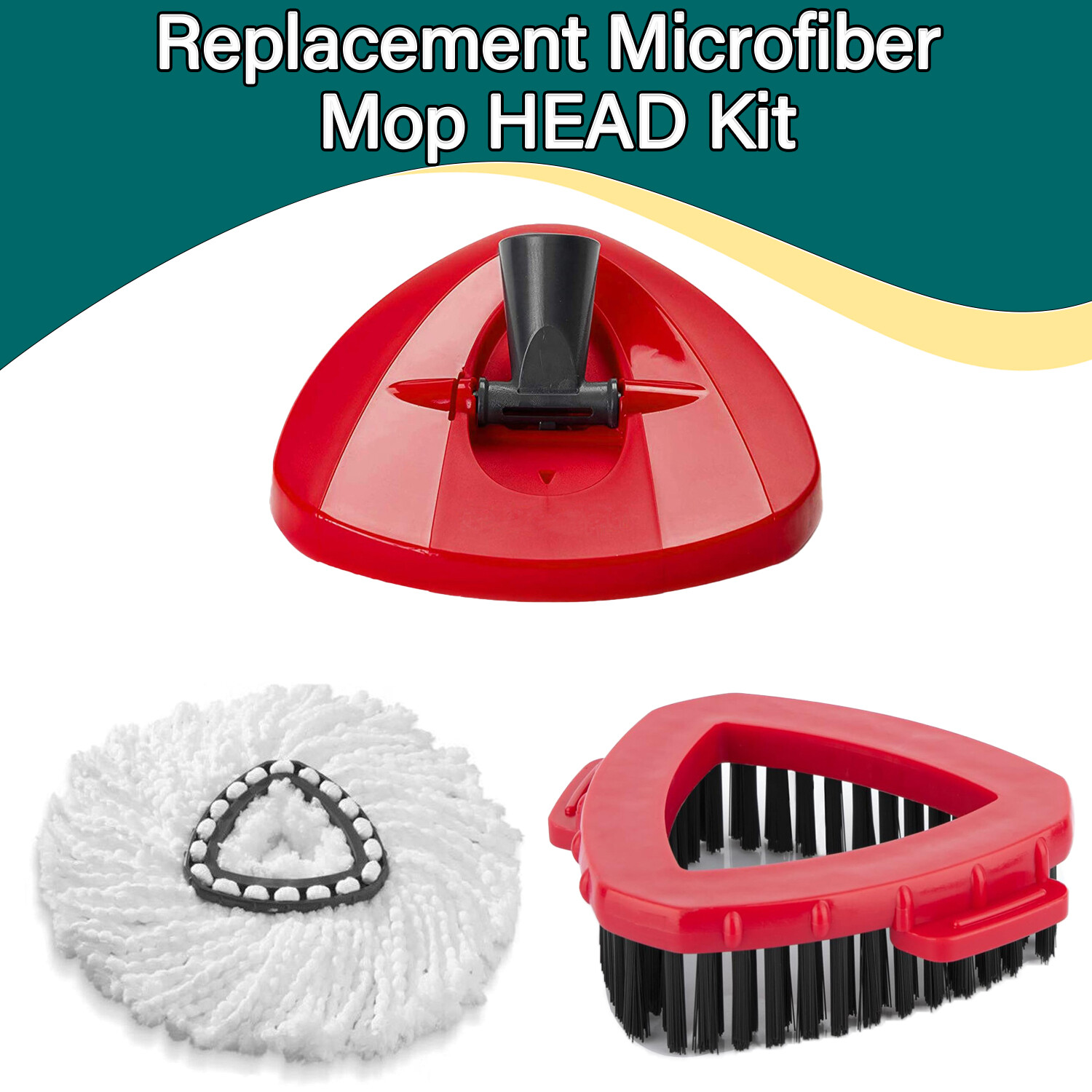 360° Replacement Rotating Mop Base Part Plastic Head Disc for O-Cedar Easy Wring