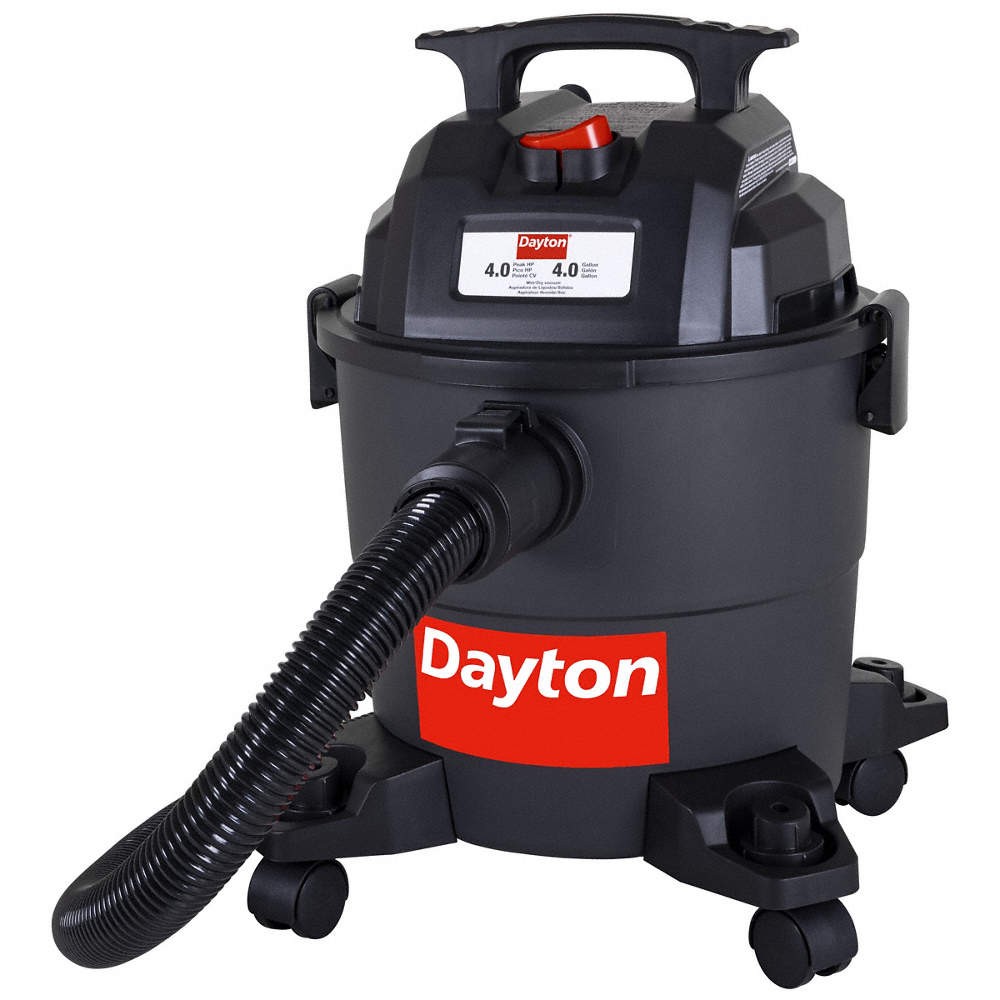 DAYTON 61HV78 Portable Wet/Dry Vacuum,4 gal,960 W 61HV78