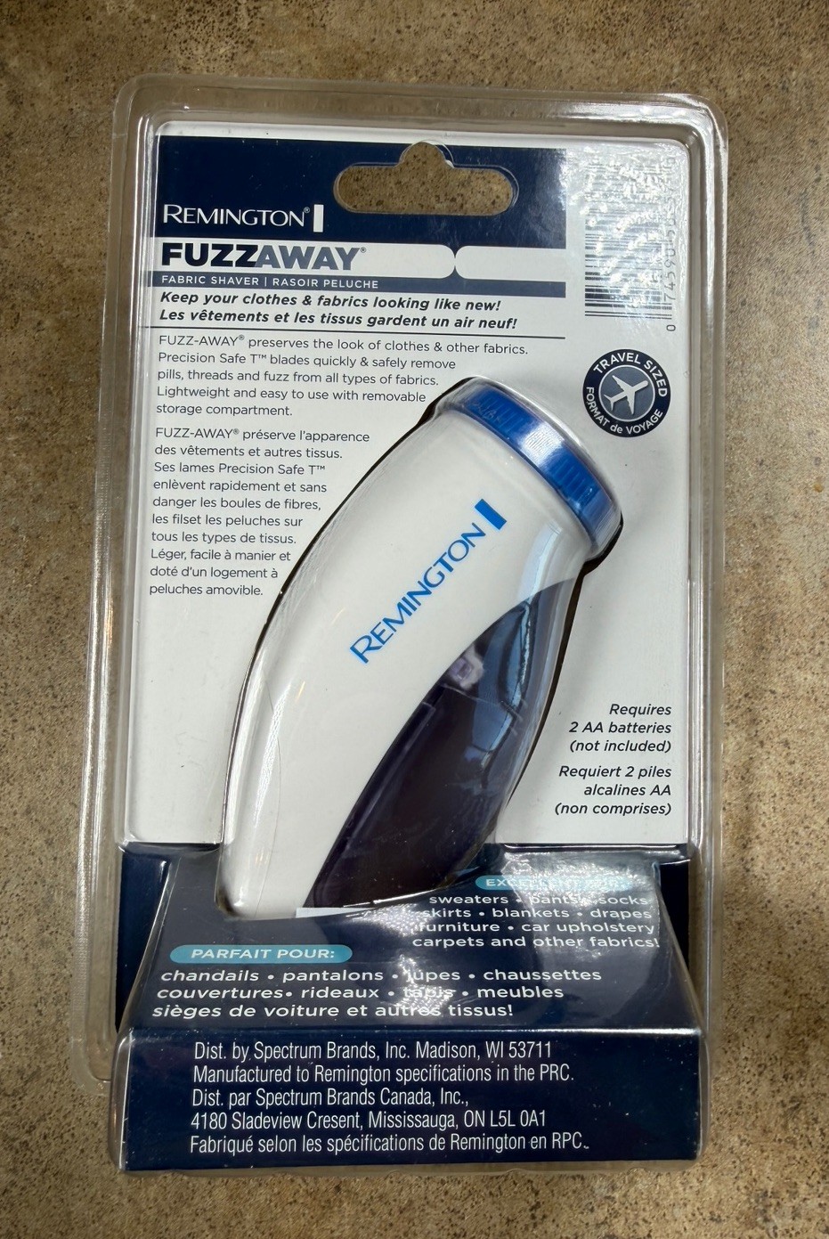 Remington FuzzAway Fabric Shaver Model RTFS-2 BRAND NEW SEALED Travel Size