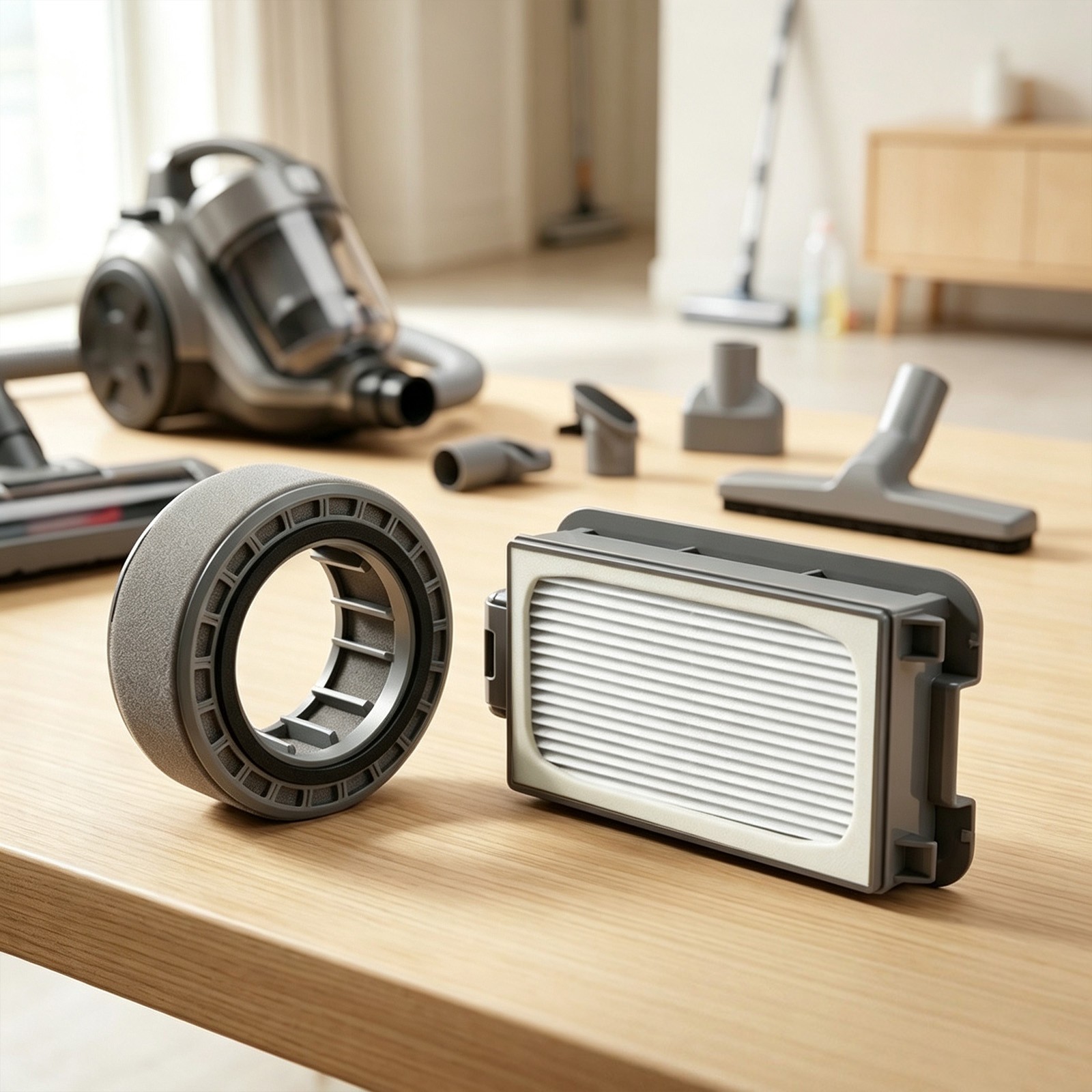 For Exhaust Filter and Motor Protection Filter for Viomi A9 Vacuum Cleaner Use