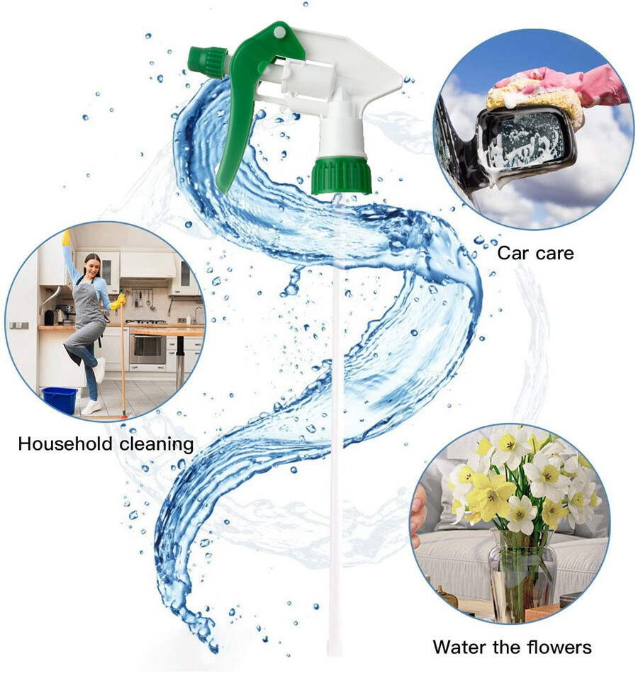 CarCarez Heavy Duty Chemical Resistant Trigger Sprayer Spray Bottle Nozzle Head