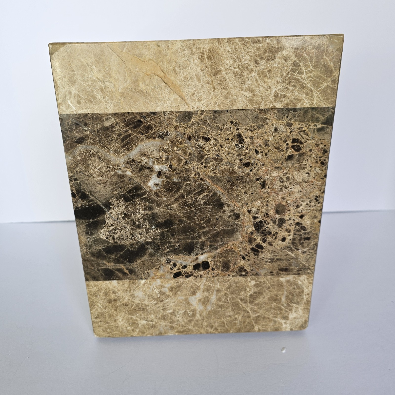 Marble Stone Wastebasket Heavy
