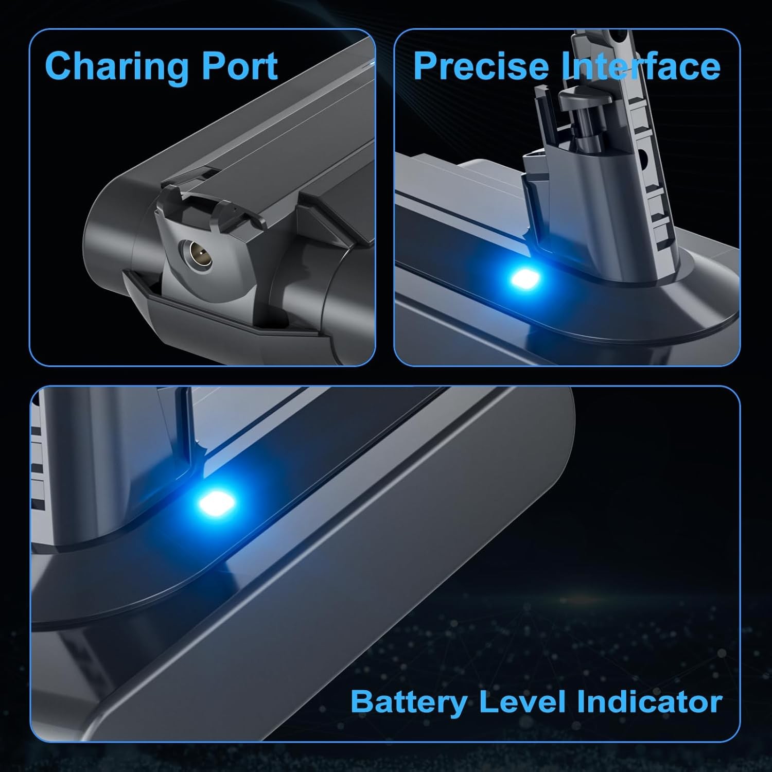 8000mAh 25.2V Screw-in Battery for Dyson V11 SV14 Absolute V11 Animal Vacuum