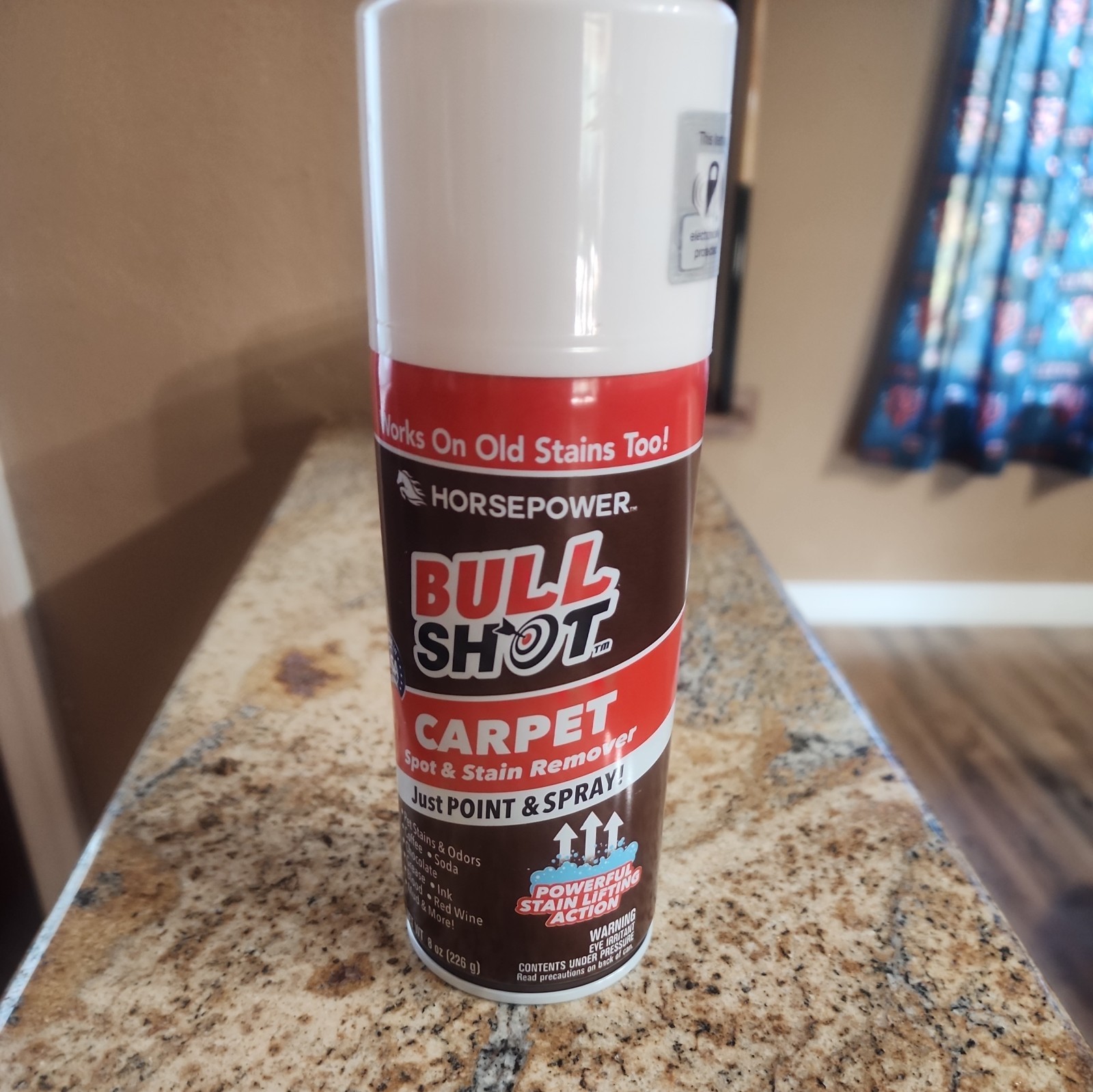 Horsepower Bull Shot Carpet & Upholstery Spot & Stain Remover 8oz AS-SEEN-ON-TV
