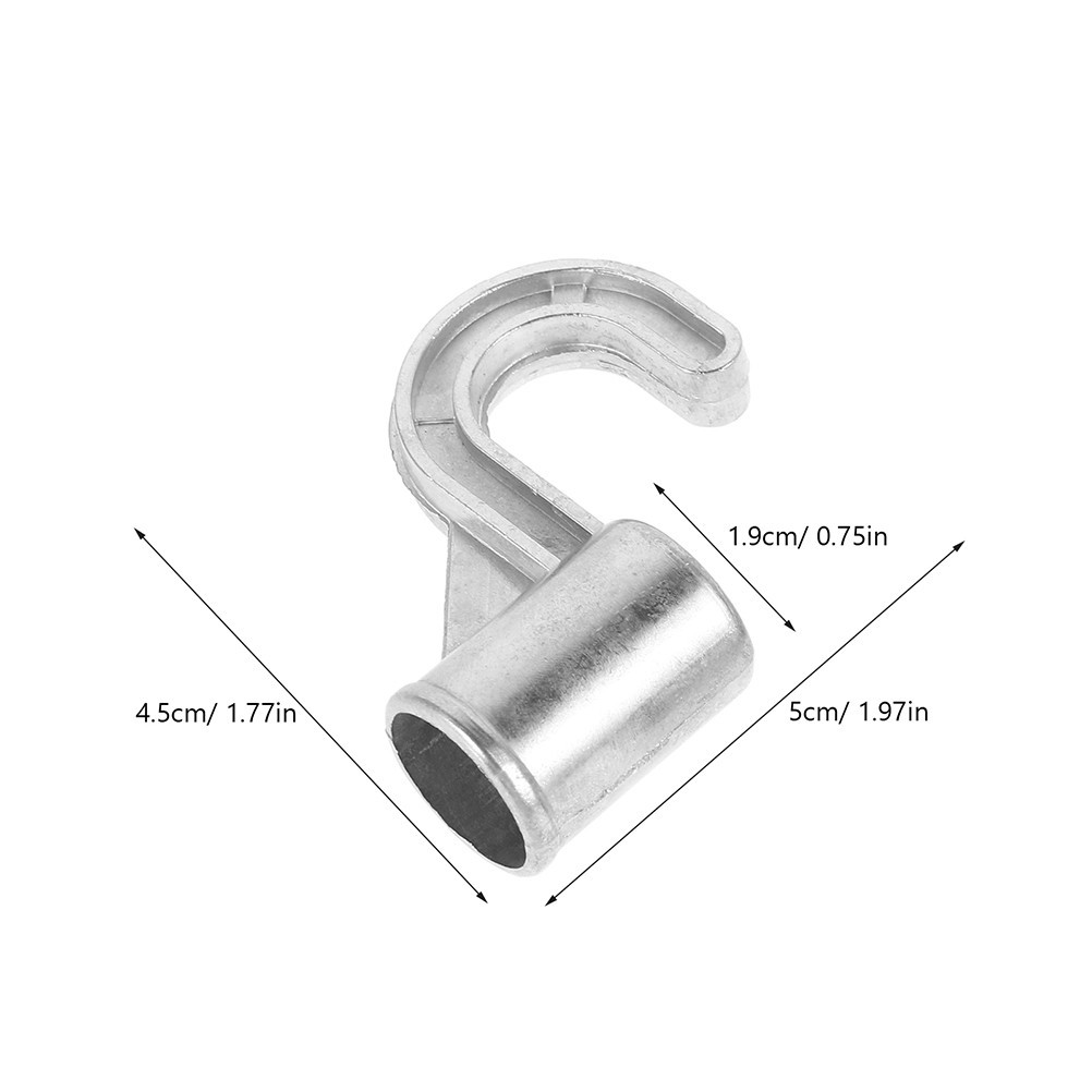 Pot Hooks Silver for Homeowners Space Saving 4Pcs 1.97X1.77X0.75In