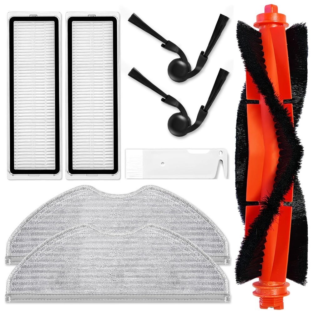 Main Brush Side Brush Filter and Mop Cloth for Xiaomi Robot Vacuum S40C E101