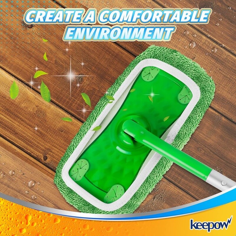 Microfiber Mop Pads Swiffer Mop Reusable Washable Wet Dry Cleaning 2 Pack New