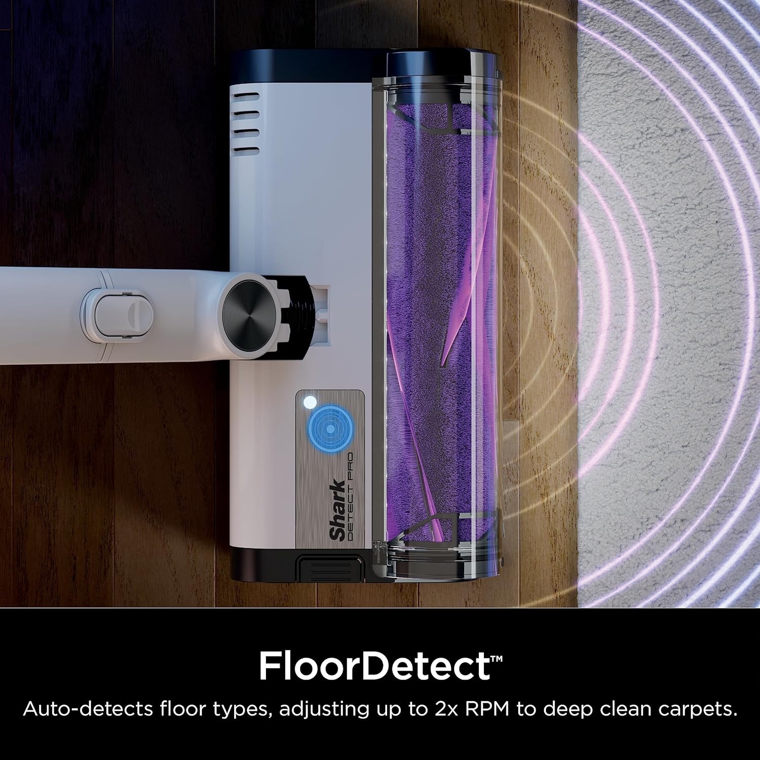 Shark R-IW3511 DirtDetect Pro Cordless Stick Vacuum, White/Brass – Certified