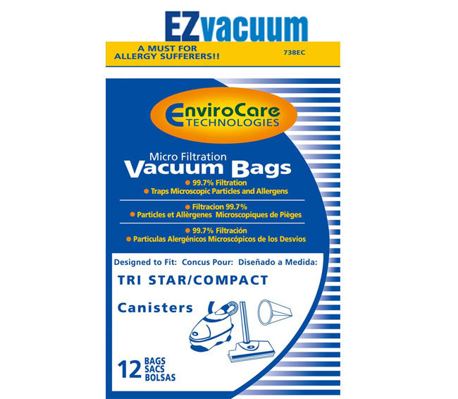 Compact Tristar 738-12 Vacuum Cleaner Bags – 12 Pack