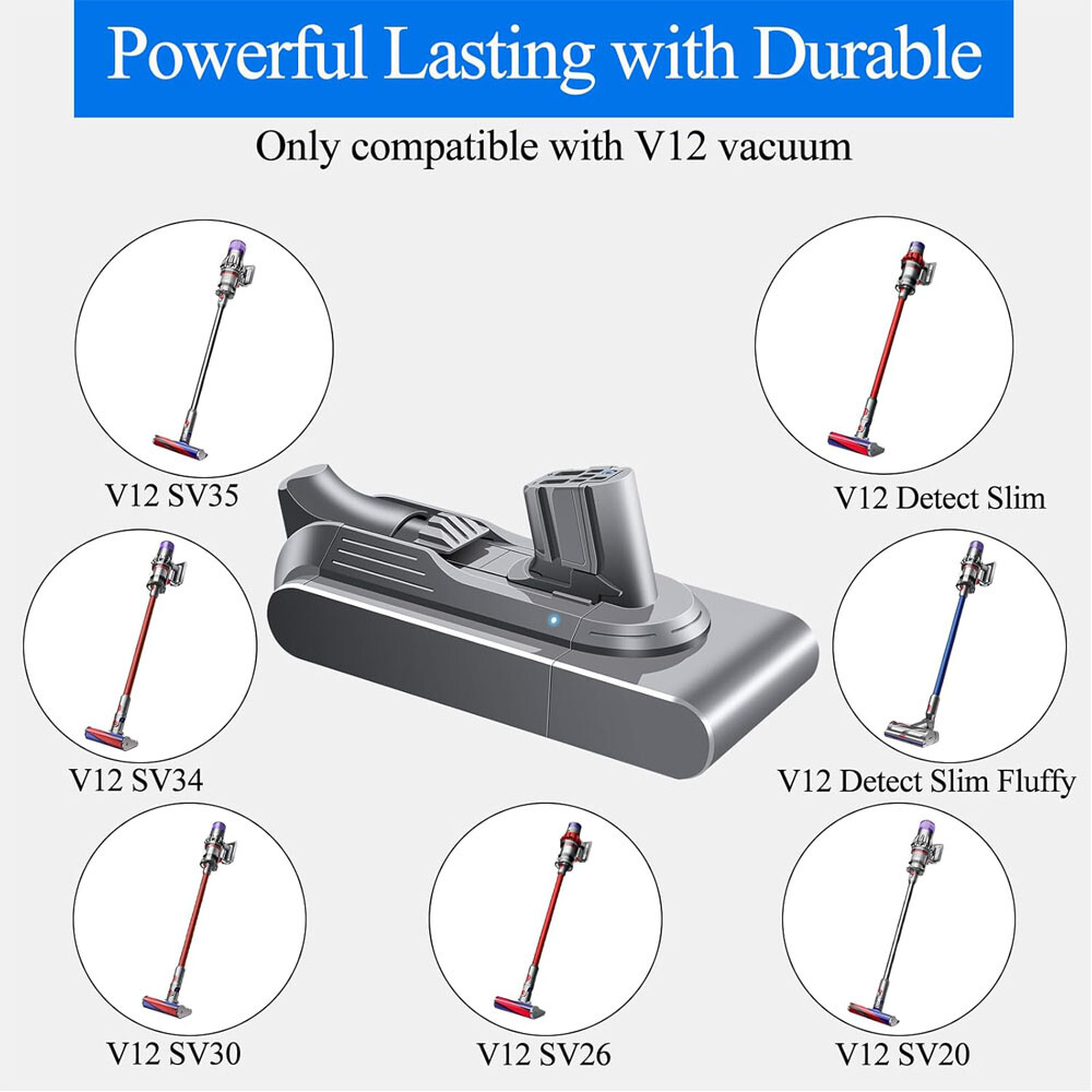 NEW for Dyson V12 Detect Slim Cordless Stick Vacuum Replacement Battery Part