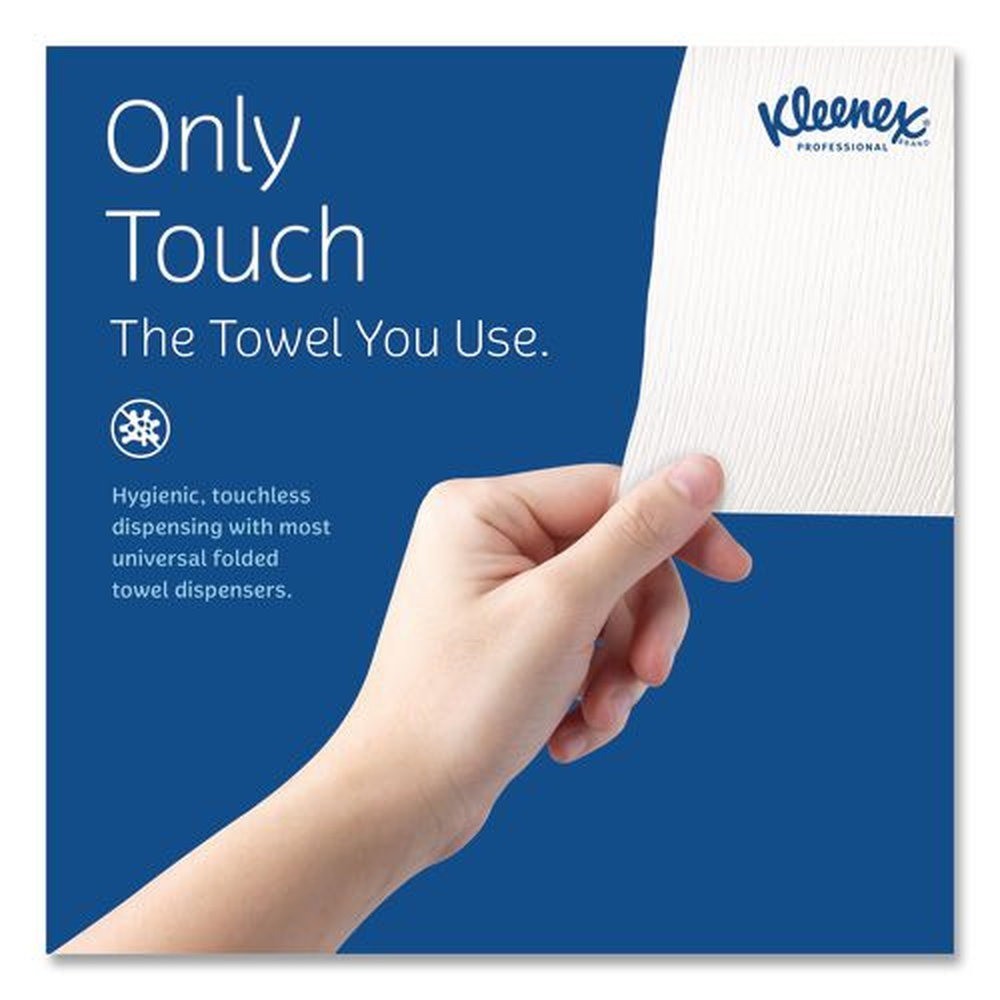 Kleenex 02046 9.2″ x 9.4″ Multi-Fold Paper Towels – White (150/PK, 8 PK/CT) New