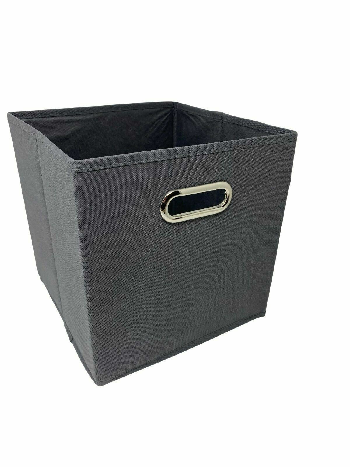 10″ 6 pcs Fabric Storage Bins Box Organizer Cube Basket Container