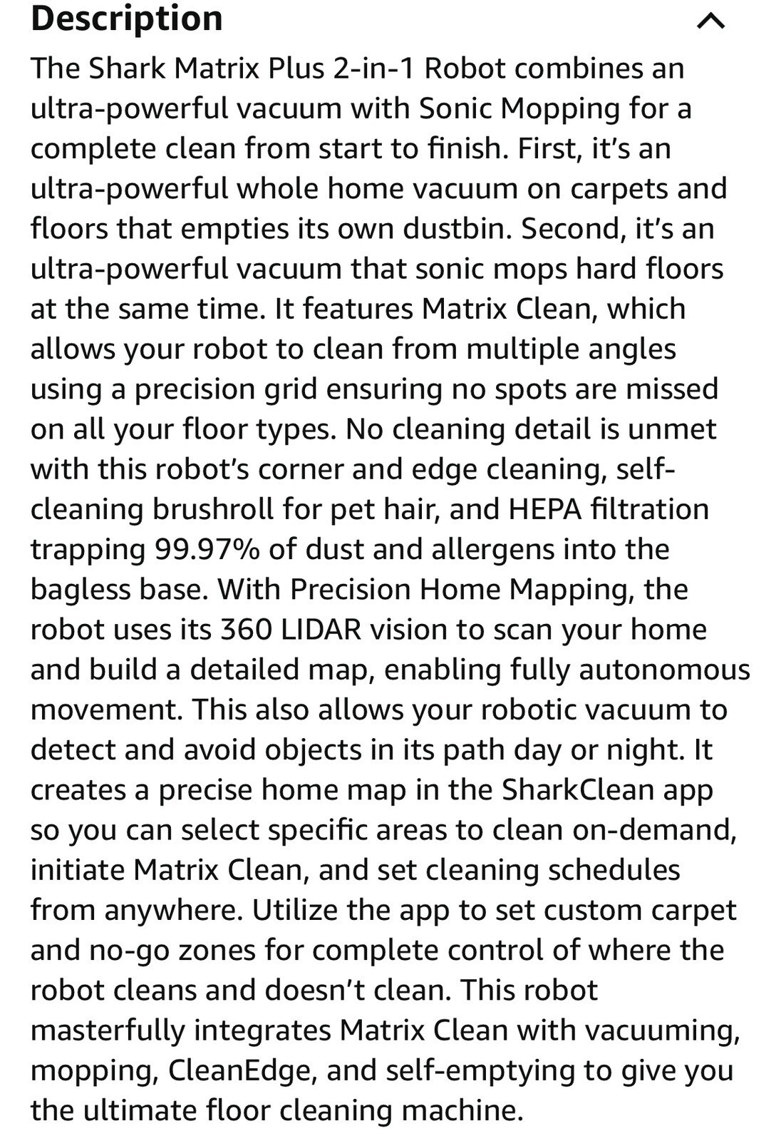Shark AI Ultra 2-in-1 Robot Vacuum & Mop w Sonic Mopping AV2610WA (AAA10)(III44)