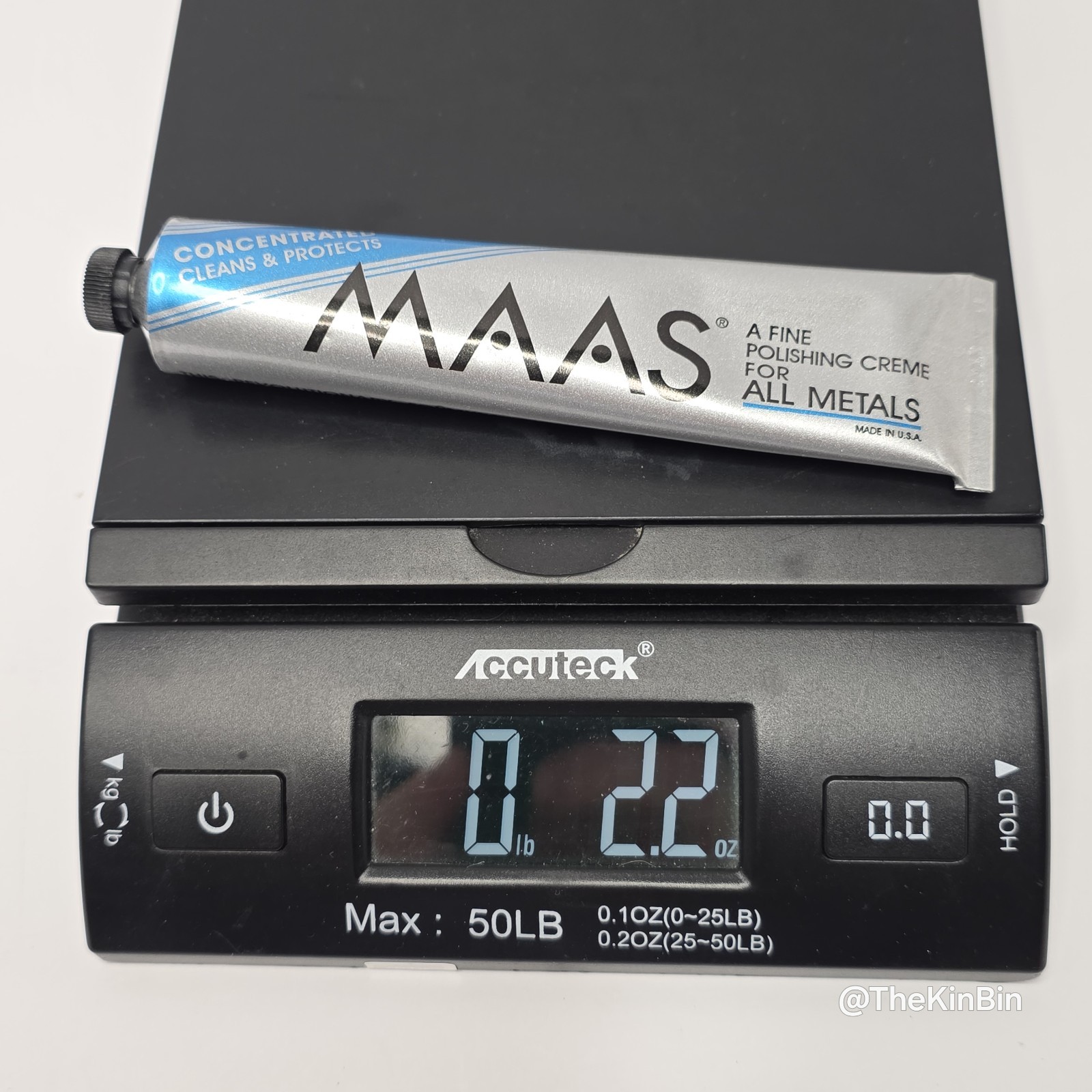 MAAS Metal Fine Polishing Cream All Metals Concentrated 2 oz Tube Full USA Made