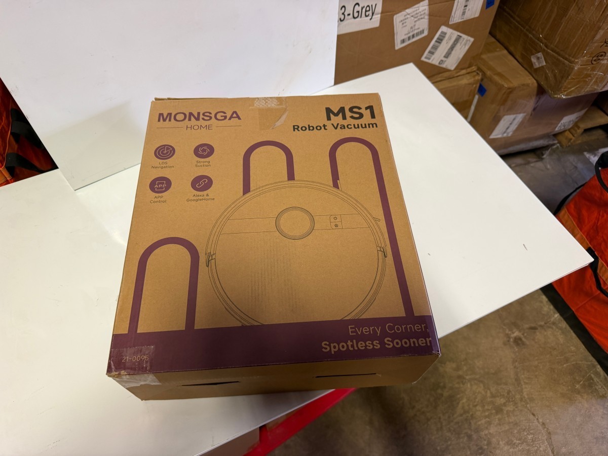 MONSGA MS1 Robot Vacuum Mop Lidar 7000Pa 180min App Voice Hard Floor Carpet