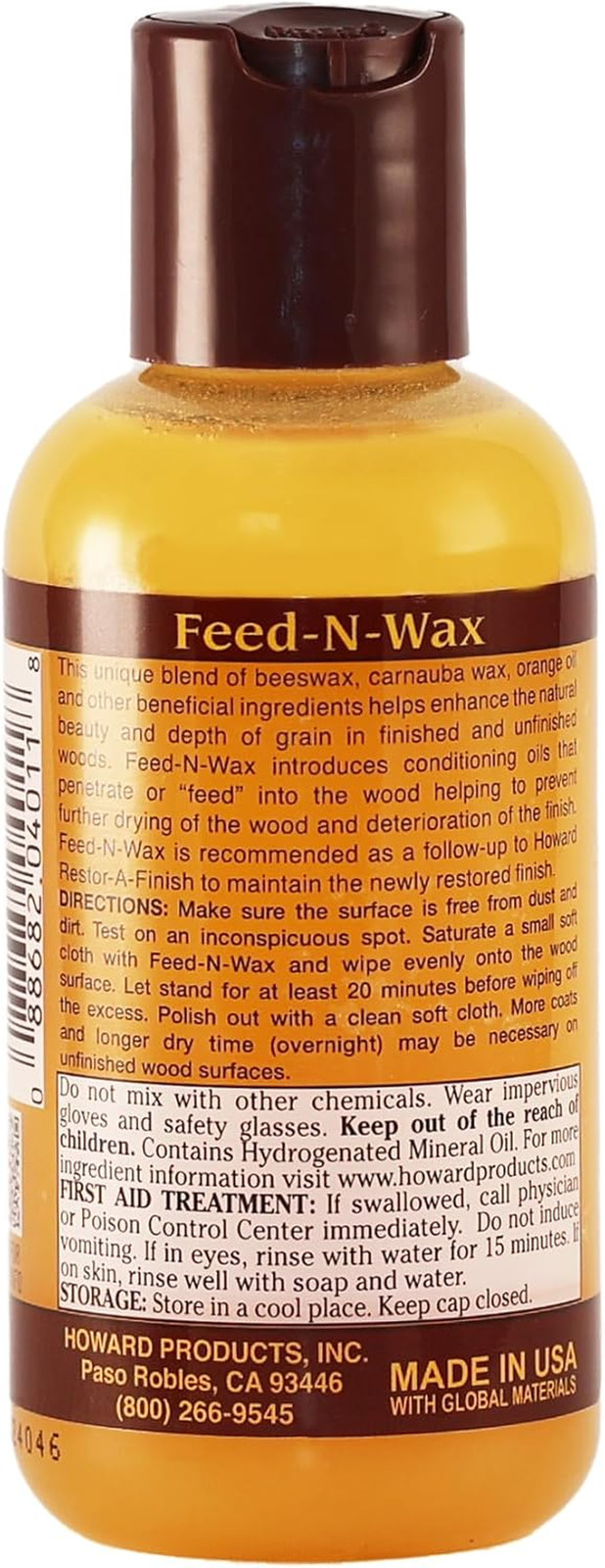 Products Beeswax Wood Polish & Conditioner, Feed-N-Wax for Wood Furniture Polish