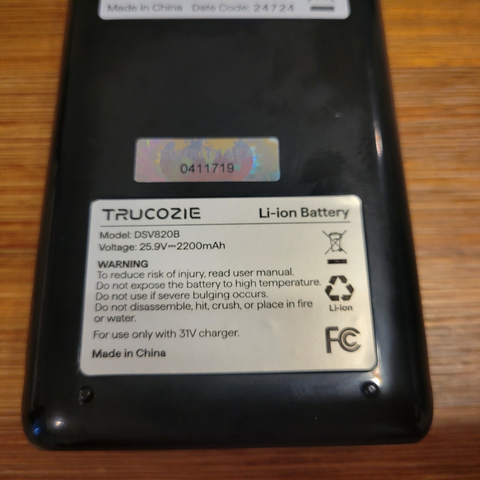 Trucozie T351 Cordless Vacuum Cleaner Battery Pack ONLY Replacement Part