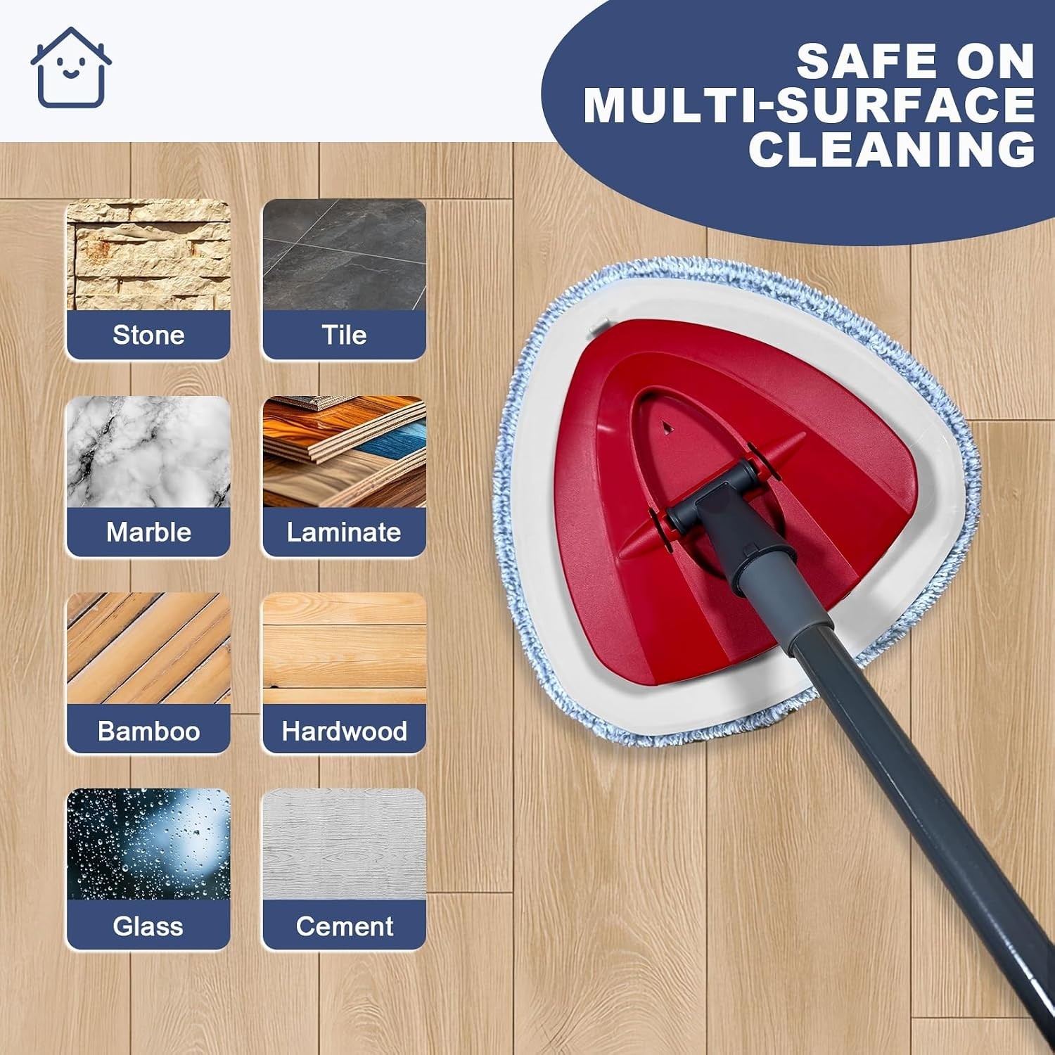 Mop Replacement Pad Set, 5 Pack Spin Mop Replace Pads Refill1105