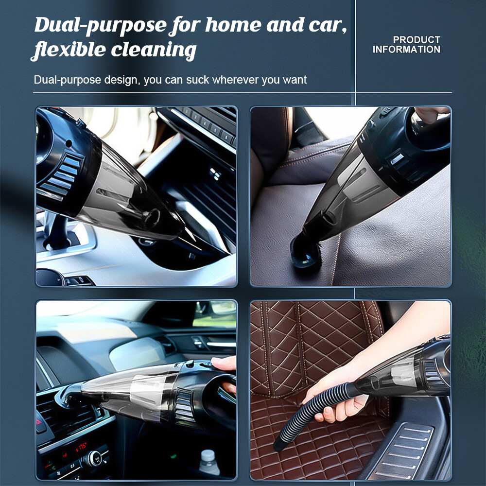 Handheld 6000PA Vacuum Cleaner Dust Buster Vacuum Cordless Charging for Car Home