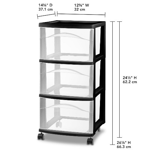 3 Drawer Medium Cart – Brightroom™