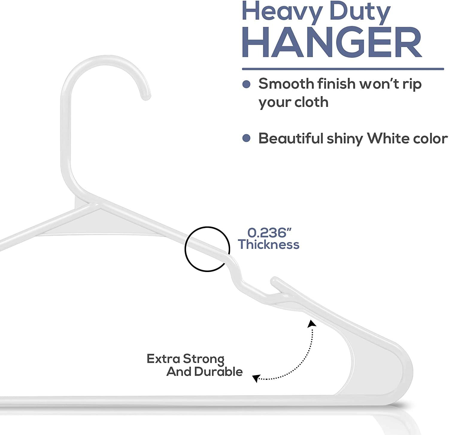Plastic Hangers Light weight Space Saving Hangers 30 & 50 Pack Utopia Home