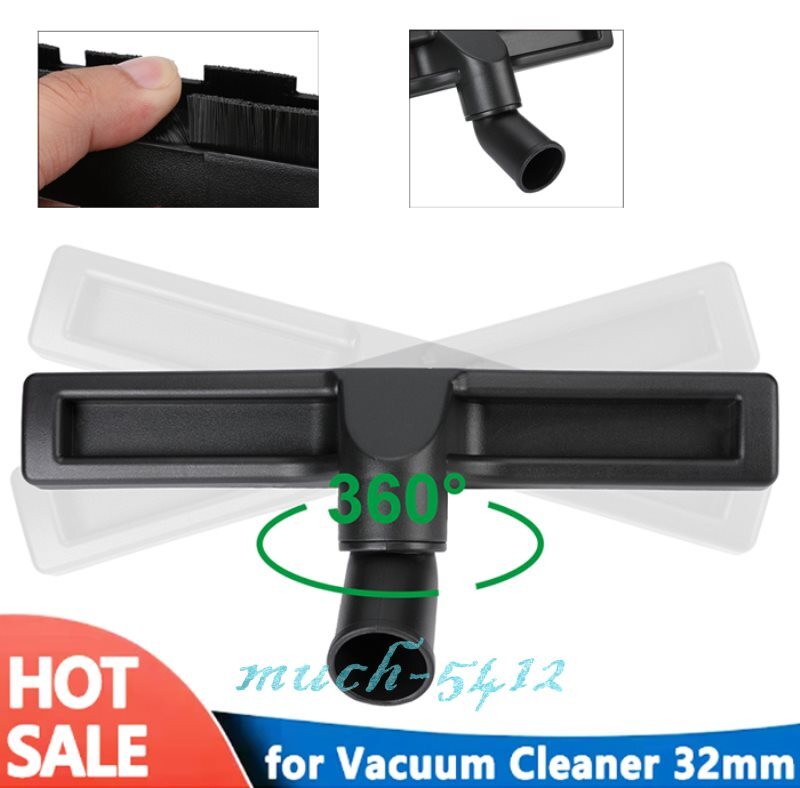 12″ Universal Vacuum Cleaner Attachment Brush Floor Tool 1.25″ 1-1/4″ 32mm