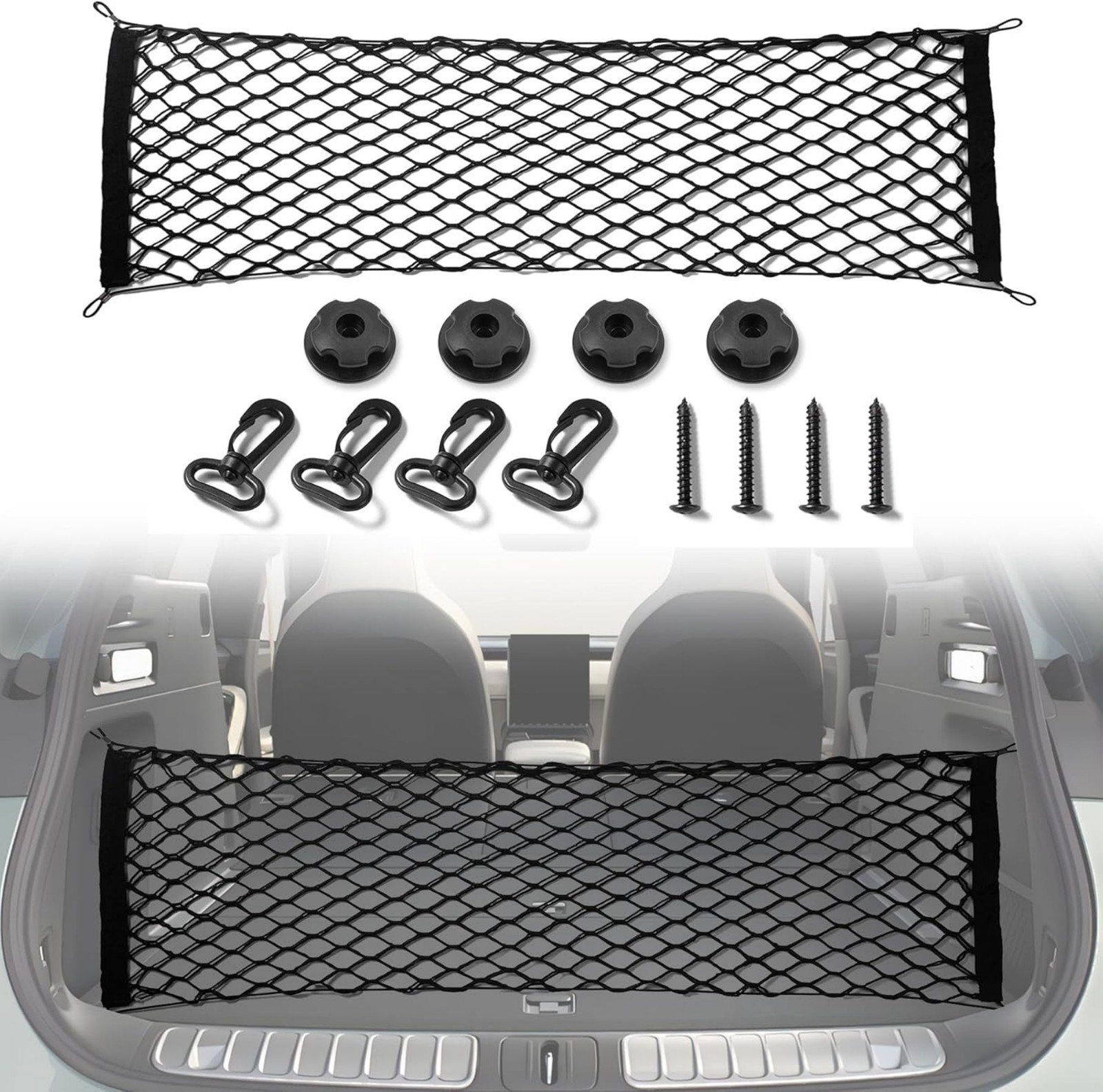 SUV Car Accessories Envelope Style Trunk Cargo Net Storage Organizer Universal