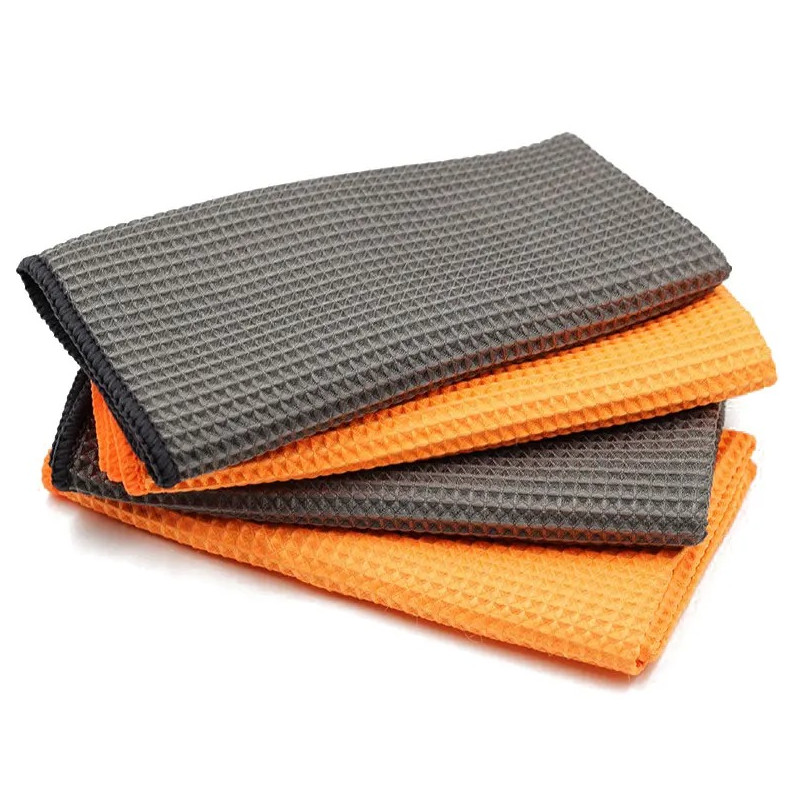 2pcs Microfiber Waffle Car Towels 40x40cm Absorbent Cleaning