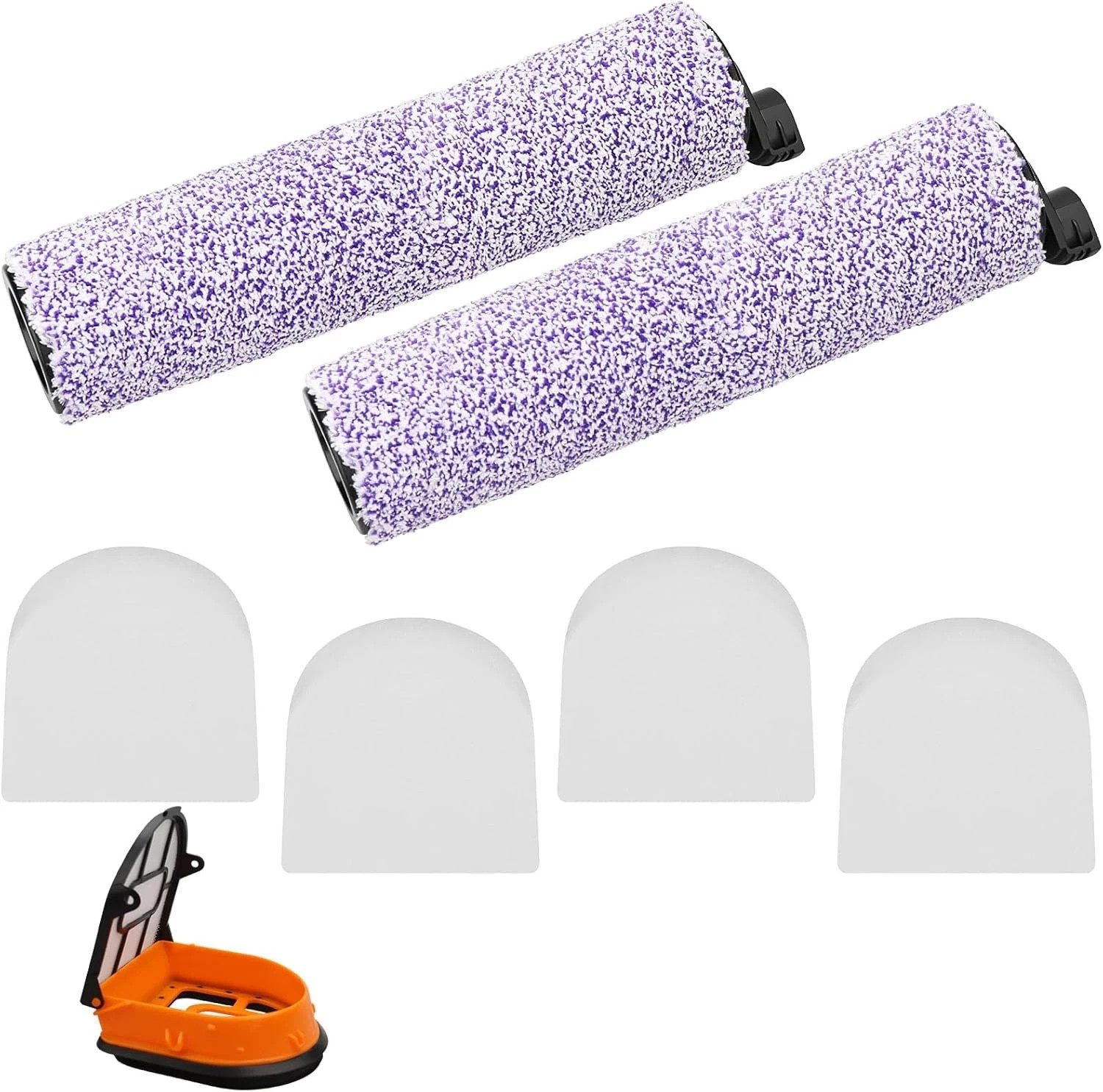 2 Hydrovac Replacement Roller Filter Kit for Shark AW261 WD261 WD101 AW302 WD161