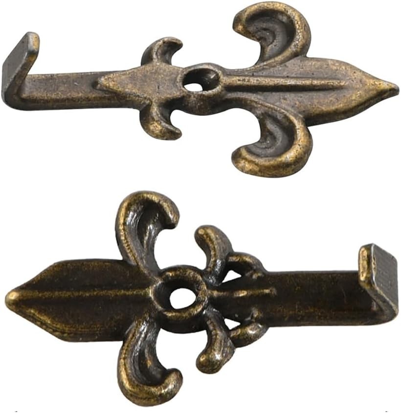 10 PCS Vintage Metal Wall Hooks, Bohemian Decorative Hook with Screws, Wall Hook