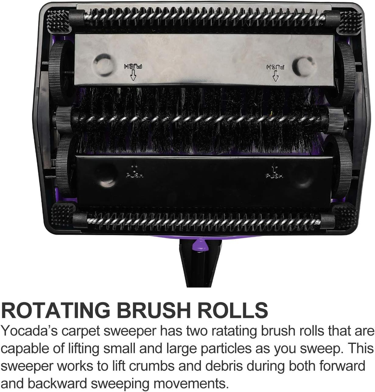 Stylish No-Battery Carpet Sweeper – Lightweight Cleaner for Quick Home Use