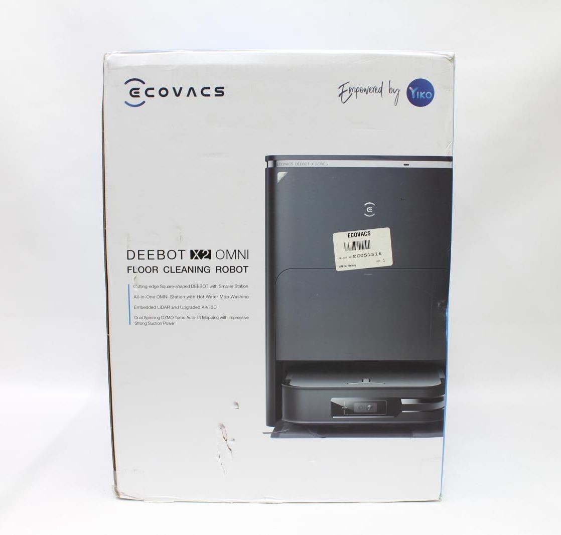 ECOVACS Robotics DEEBOT X2 OMNI Floor Cleaning Robot w/ Auto Empty, DEX86