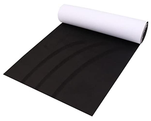 Y.A. LOTUS Microfiber Fabric Self-Adhesive Suede Look, 7.87″x59″ Black 1.0