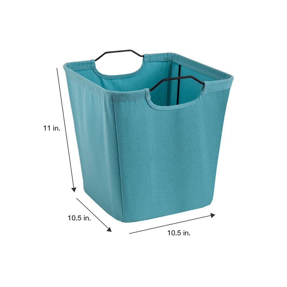 10.5 In. W X 11 In. H X 10.5 In. D Aqua Wire Framed Fabric Drawer