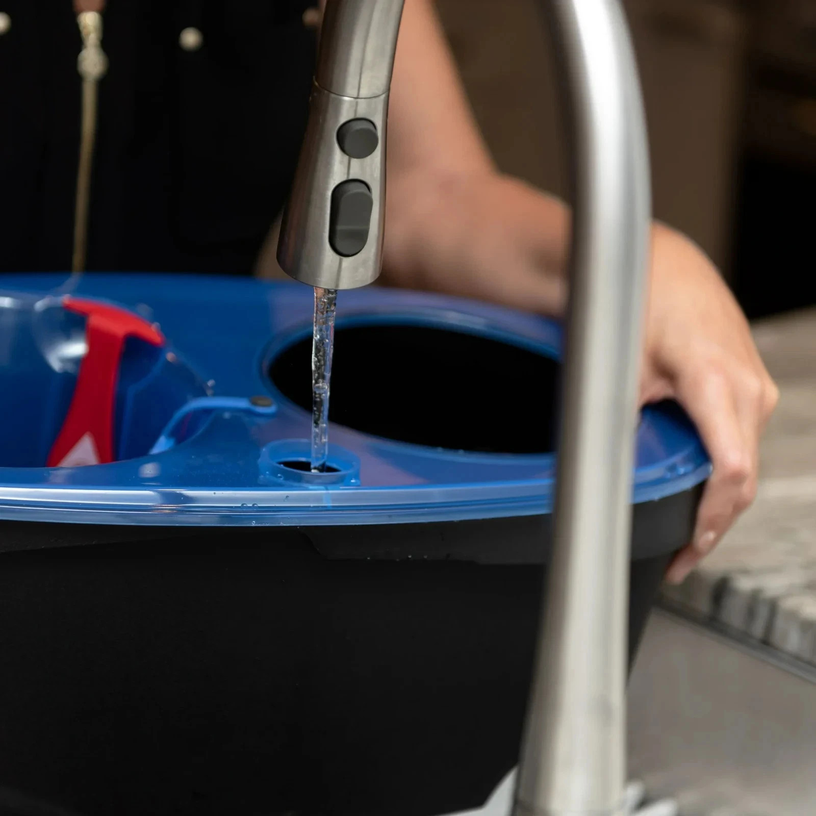 O-Cedar RinseClean Clean Water Spin Mop and Bucket System Clean with Clean Water