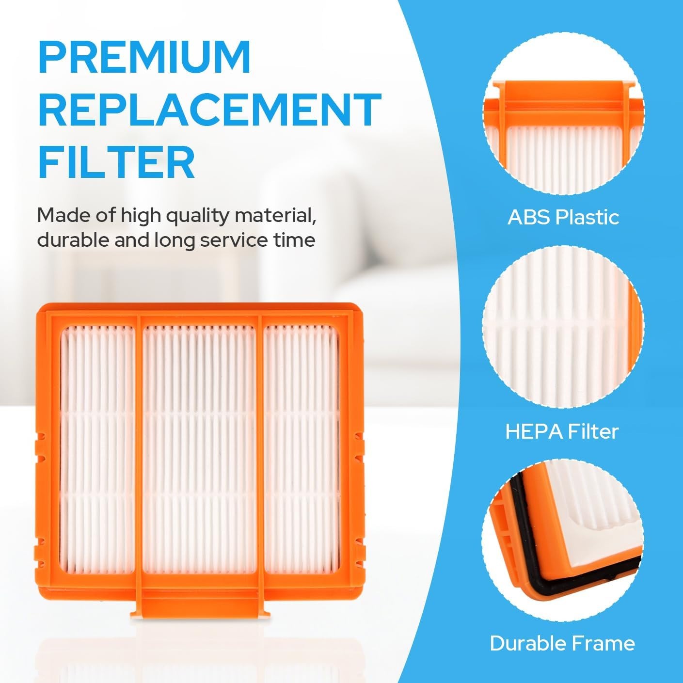 4 Pack – Replacement Filters Compatible with Shark AI AV2501S AV2501AE AV2502AE