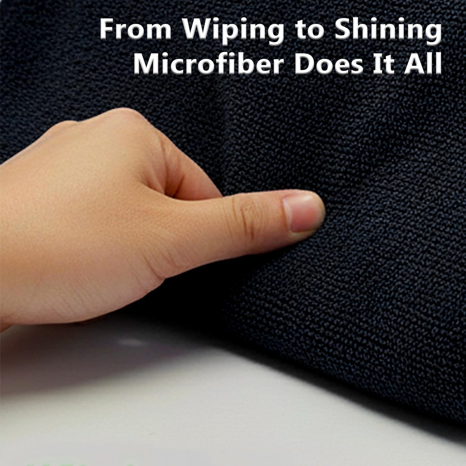 Microfiber Cleaning Cloth 36-Pack 16×16 inch Wash Towel 3 Dozen Black Car Rag