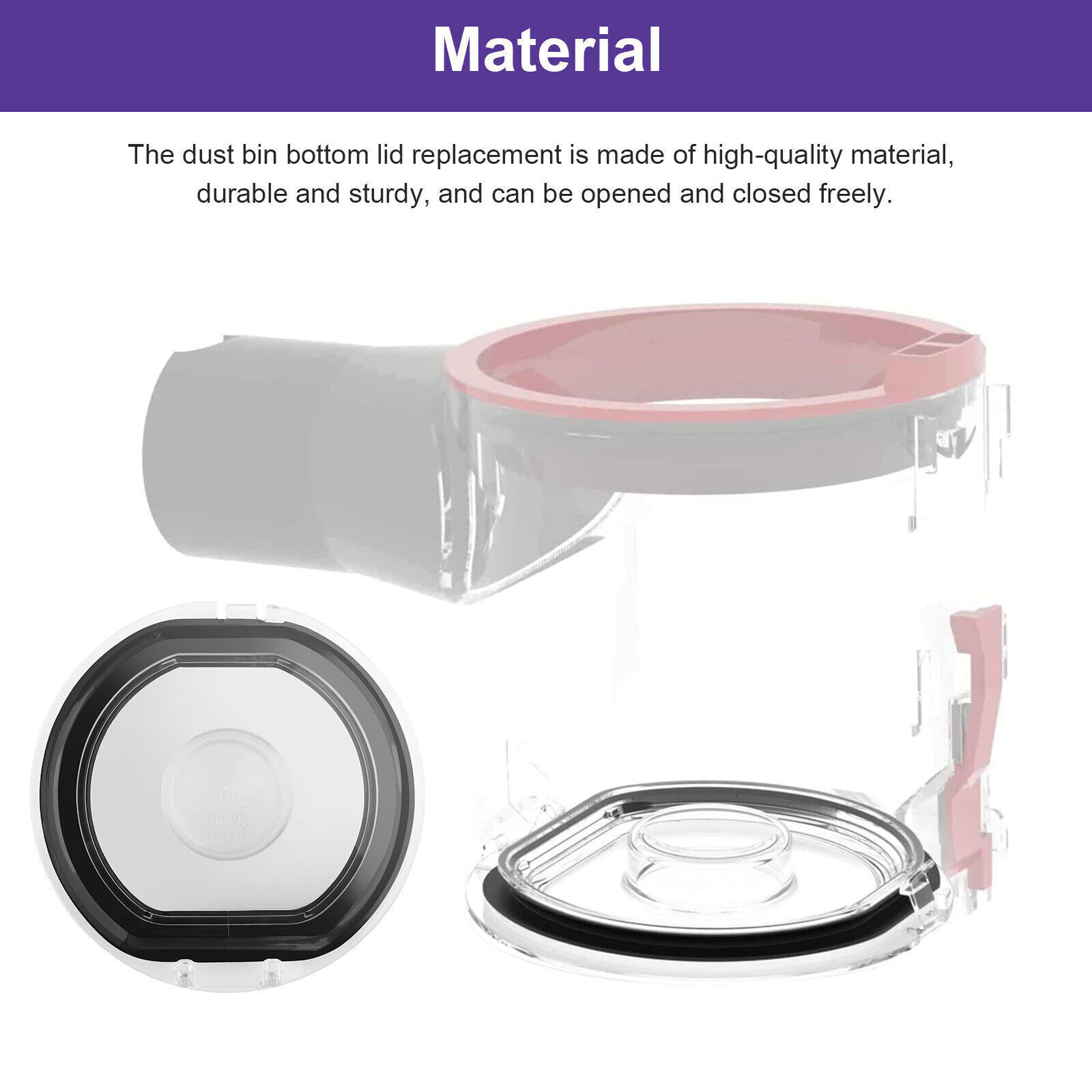 Dust Bin Bottom Lid Replacement For Dyson V7/V8 Vacuum Cleaner Bucket Bottom