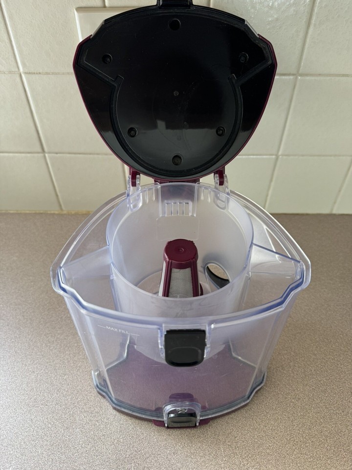 Shark Lift-Away Vacuum Cleaner CU530 Maroon Parts Dirt Bin Canister Used