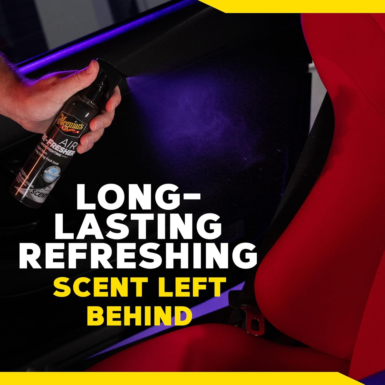 Meguiar’s Air Re-Fresher Black Chrome Scent 8 Oz Spray (G250708)