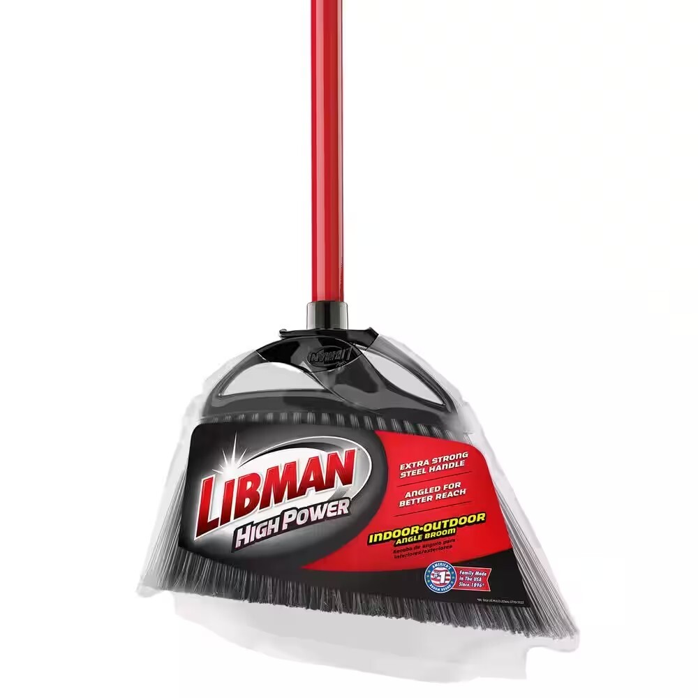 11 in. Indoor/Outdoor Angle Broom – Versatile Cleaning Tool